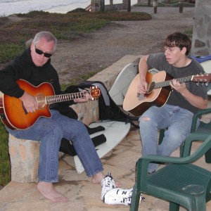 Scott Davis and Bill Playing Guitar